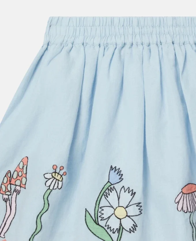 Woodland Friends Elasticated Scalloped-Trim Skirt Woodland Friends Elasticated Scalloped-Trim Skirt
