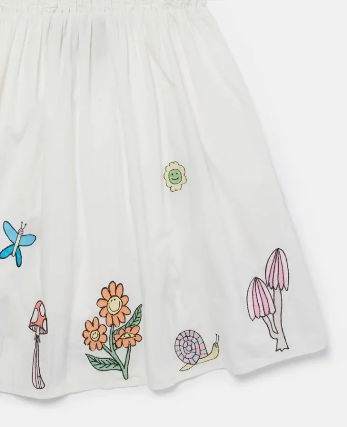 Woodland Friends Pleated Cap-Sleeve Dress Woodland Friends Pleated Cap-Sleeve Dress