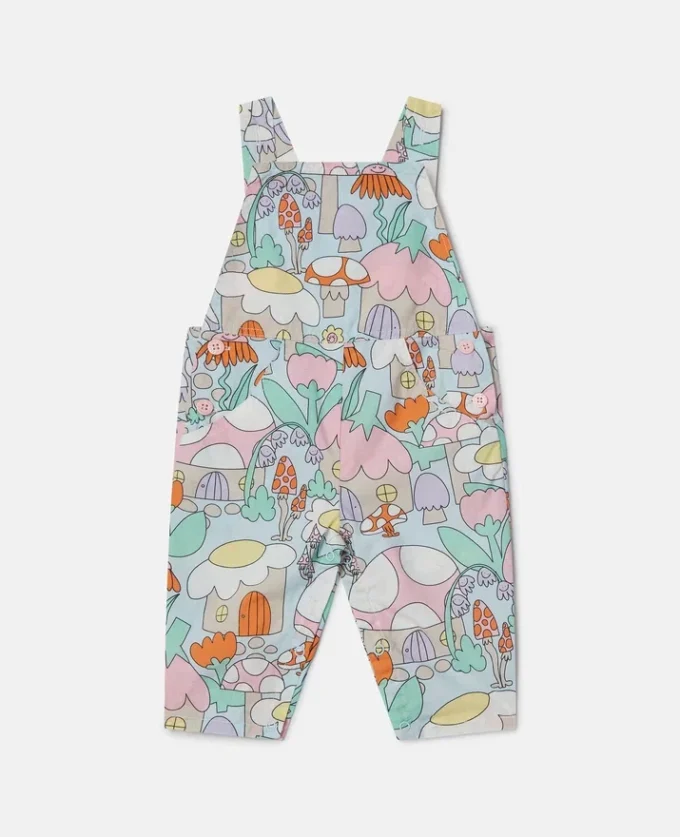 Woodland Print Denim Dungarees Woodland Print Denim Dungarees