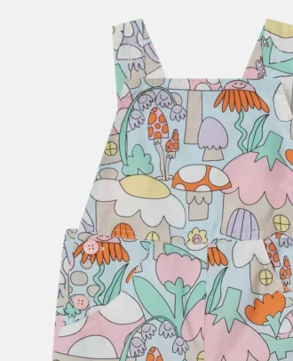 Woodland Print Denim Dungarees Woodland Print Denim Dungarees