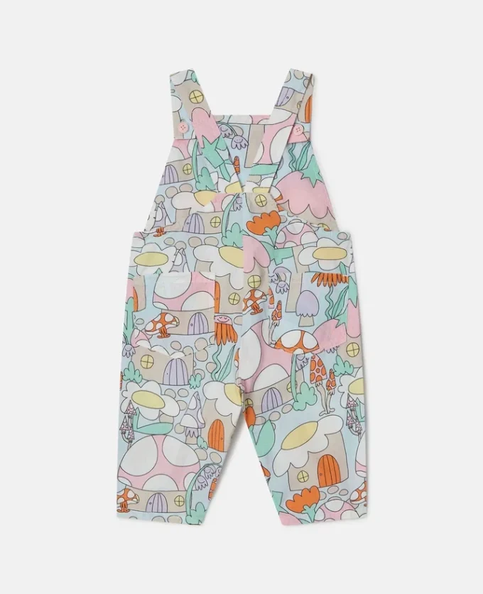 Woodland Print Denim Dungarees Woodland Print Denim Dungarees