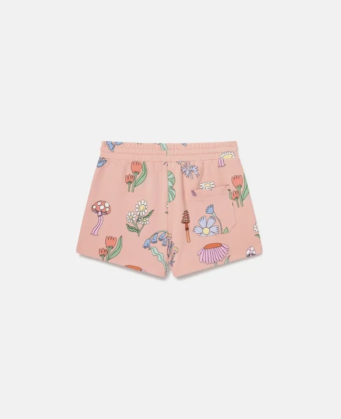 Woodland Print Drawstring Shorts
