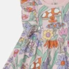 Woodland Print Pleated Cap-Sleeve Dress Woodland Print Pleated Cap-Sleeve Dress