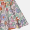 Woodland Print Pleated Cap-Sleeve Dress Woodland Print Pleated Cap-Sleeve Dress
