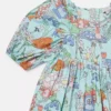 Woodland Print Pleated Short-Sleeve Dress Woodland Print Pleated Short-Sleeve Dress