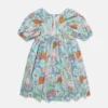 Woodland Print Pleated Short-Sleeve Dress Woodland Print Pleated Short-Sleeve Dress