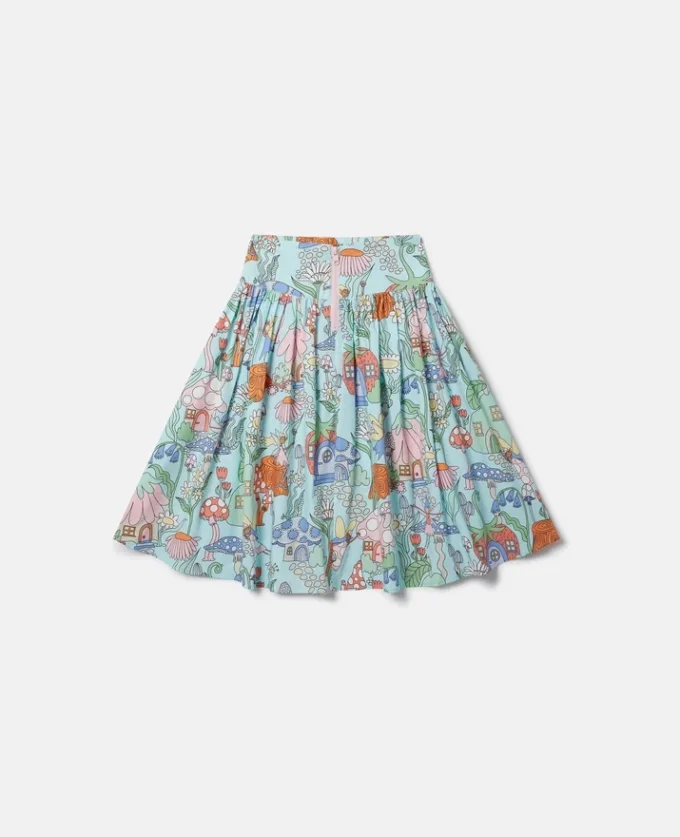 Woodland Print Pleated Skirt Woodland Print Pleated Skirt