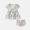 Woodland Print Short Sleeve Dress and Bloomers Set Woodland Print Short Sleeve Dress and Bloomers Set