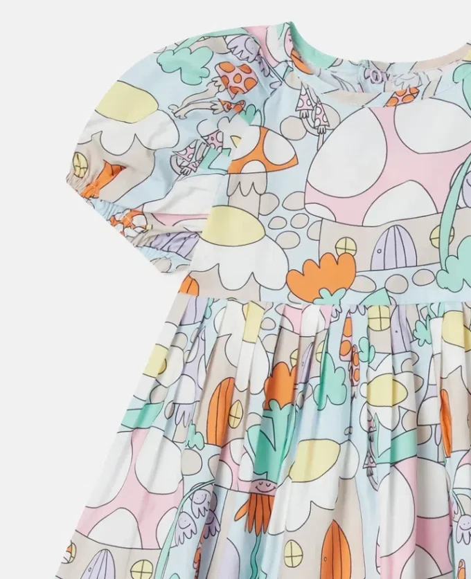 Woodland Print Short Sleeve Dress and Bloomers Set Woodland Print Short Sleeve Dress and Bloomers Set