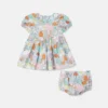 Woodland Print Short Sleeve Dress and Bloomers Set Woodland Print Short Sleeve Dress and Bloomers Set