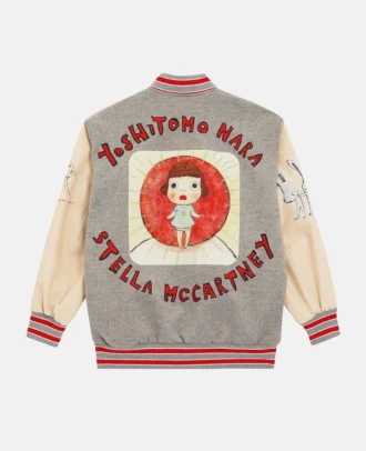 Yoshitomo Nara Patch Embroidery Bomber Jacket Yoshitomo Nara Patch Embroidery Bomber Jacket